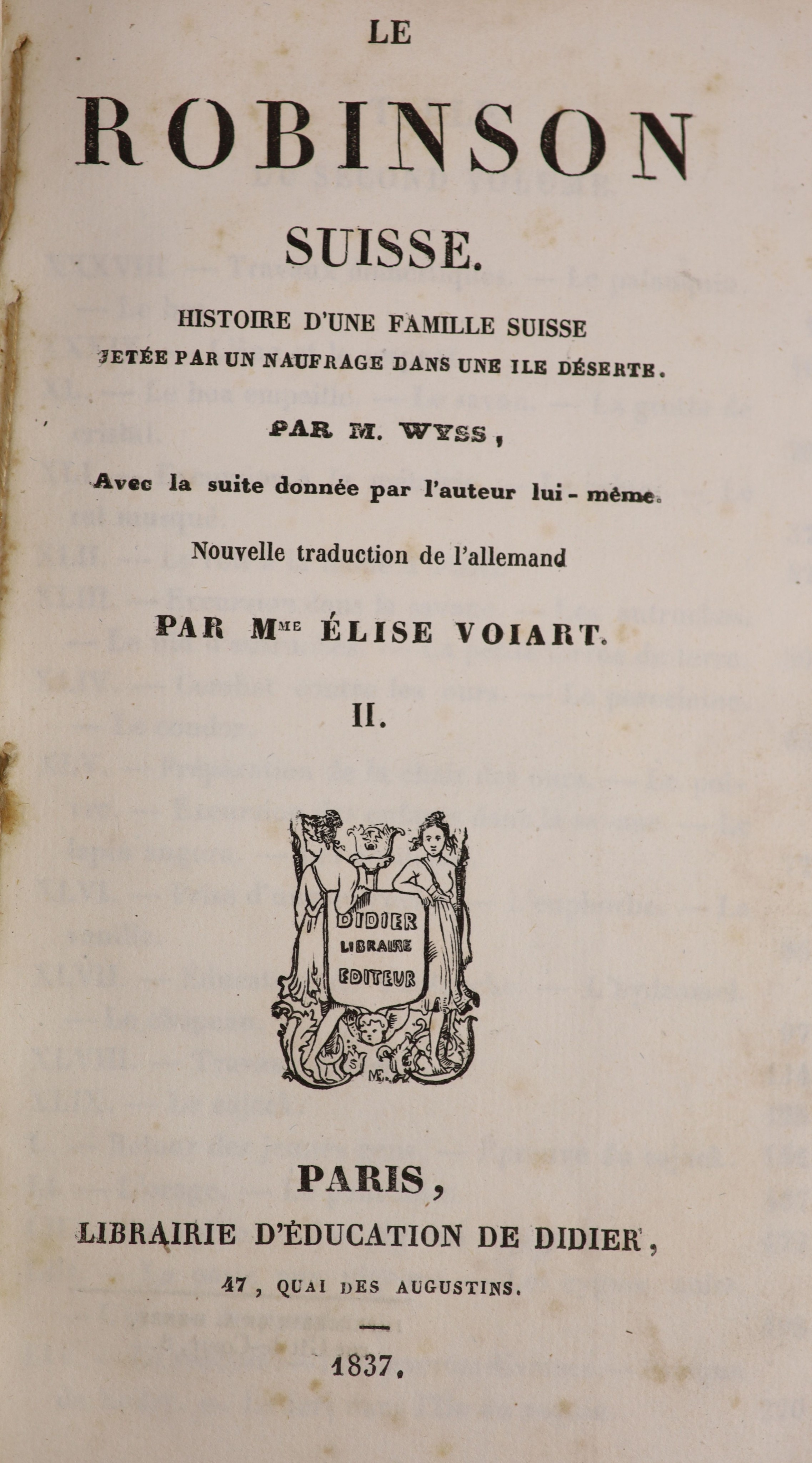 Bowdich, T. Edward – An Introduction to the Ornithology of Cuvier, for the use of students and Travellers. Complete with 16 illustrated plates plus 4 folding. Half morocco and marbled paper, gilt tooled spine with letter